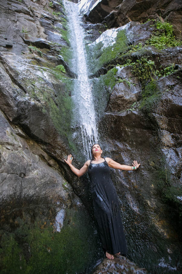 Master Kambo Practitioner Juls Broadhead Utah Waterfall Sandy Mountains